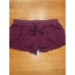 No Boundaries Women's Burgundy Shorts